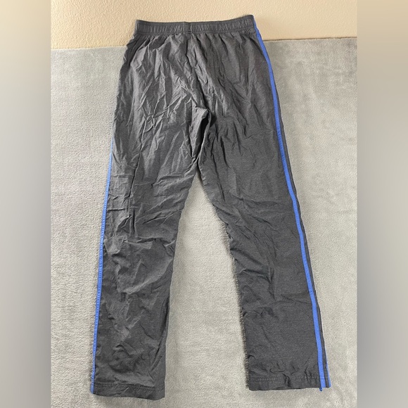 Adidas Pants Climalite Warm Up Track Pants Size Mens Medium M Leg Gray Blue - Picture 13 of 13